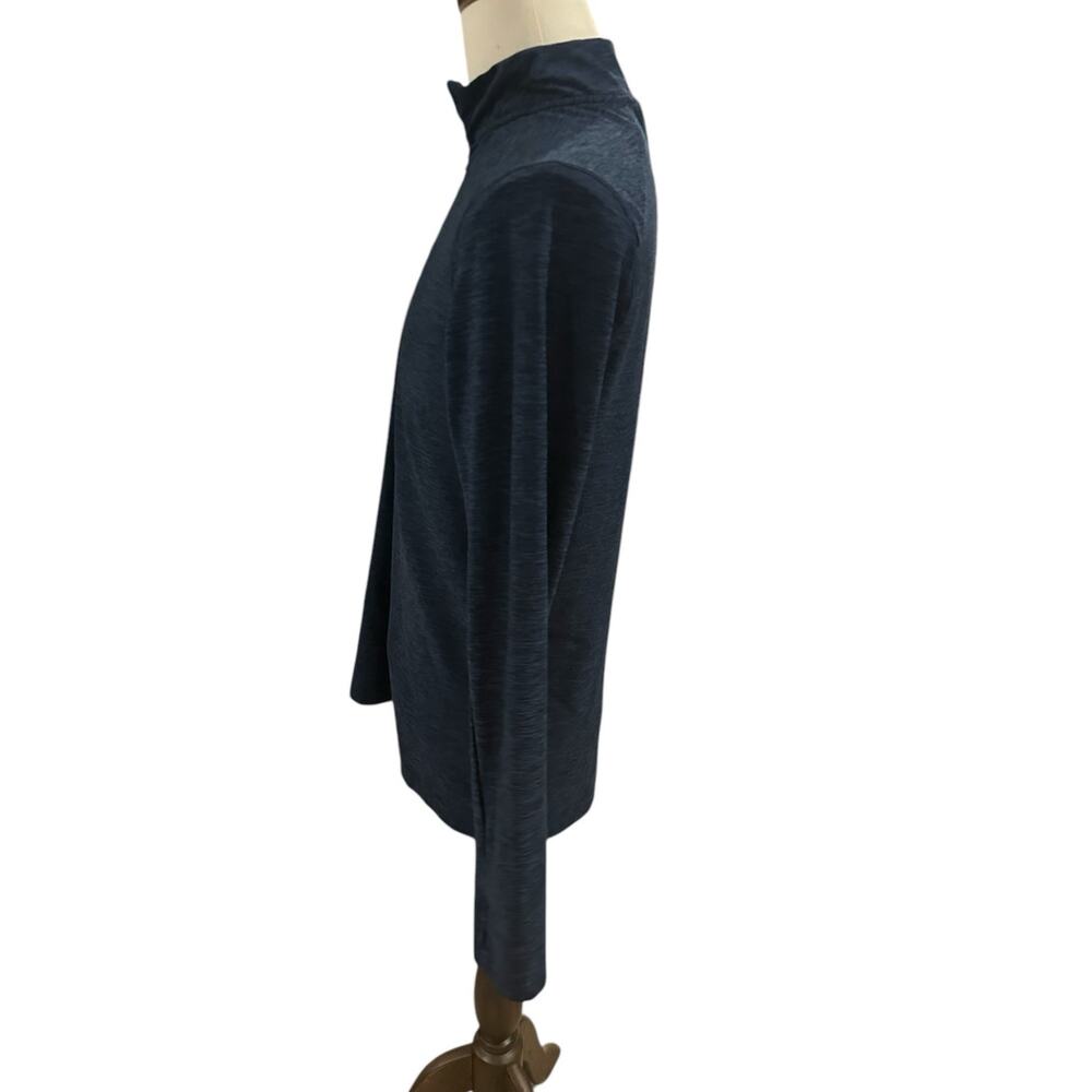 Kyodan Blue 3/4 zip Long Sleeve Pull Over Medium - Picture 3 of 4